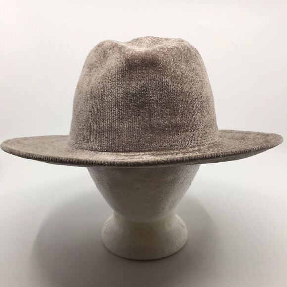 Forever 21 Chenille Fedora Hat Oatmeal/Tan Taupe - Picture 1 of 14